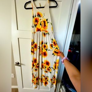 Sunflower maxi dress